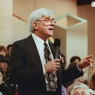 Phil Donahue from his show the "Phil Donahue Show."